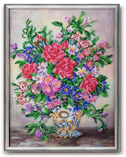 Набор для вышивания бисером радуга бисера в-252 вальс цветов, 27*35 см