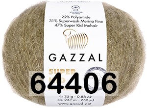 Пряжа Gazzal Super Kid Mohair