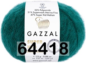 Пряжа Gazzal Super Kid Mohair