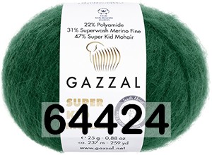 Пряжа Gazzal Super Kid Mohair