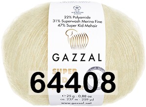 Пряжа Gazzal Super Kid Mohair