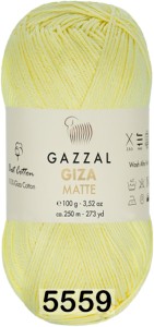 Пряжа Gazzal Giza Matte 125