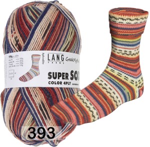 Пряжа Lang Yarns Super Soxx Color 4-Fach