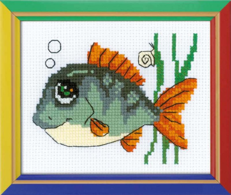 Набор для вышивания риолис п-139 рыбка с улыбкой, 13*16 см