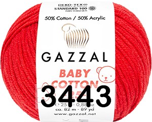 Пряжа Gazzal Baby Cotton 25