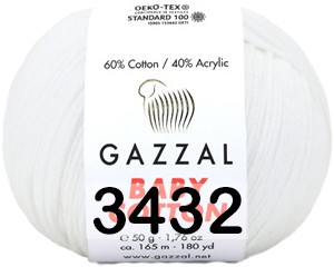 Пряжа Gazzal Baby Cotton