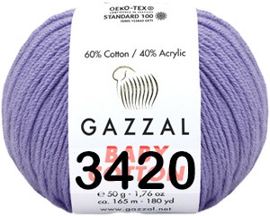 Пряжа Gazzal Baby Cotton