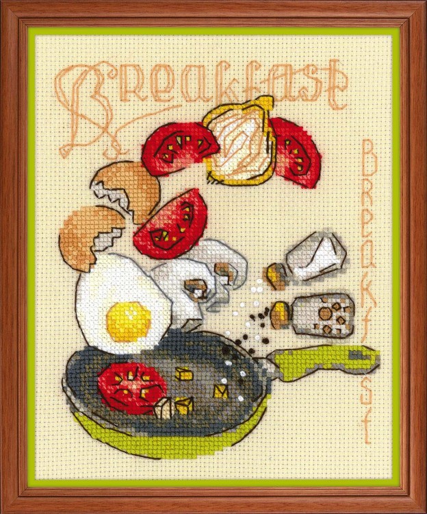 Набор для вышивания риолис 1684 завтрак, 15*18 см