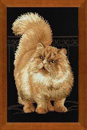 Набор для вышивания риолис 1152 персидский кот, 26*38 см