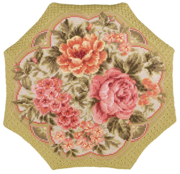 Набор для вышивания риолис 1558 подушка вечерний сад, 40*40 см