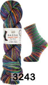 Пряжа Gazzal Happy Feet