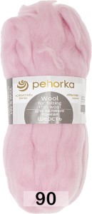 Пряжа Пехорка Шерсть для валяния тонкая