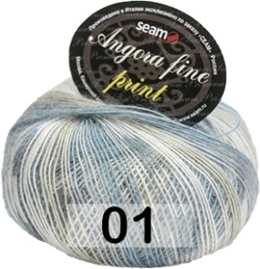Пряжа Сеам Angora Fine Print