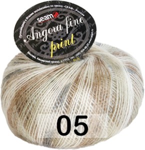 Пряжа Сеам Angora Fine Print