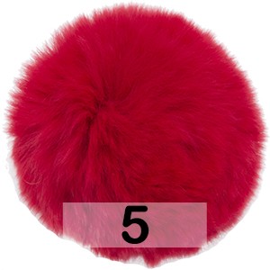 Помпон из Меха Кролика 6-9 см
