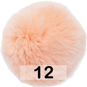 Помпон из Меха Кролика 6-9 см