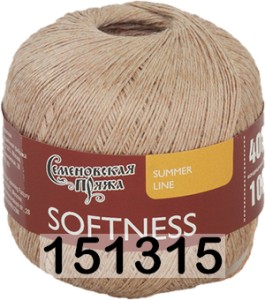 Пряжа Семеновская Softness / Нежность