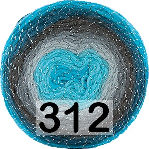 Пряжа Kamgarn Cake Silver Papatya