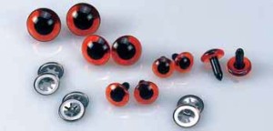 ГЛАЗКИ С ФИКСАТОРОМ, КОРИЧНЕВЫЙ