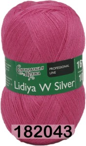 Пряжа Семеновская Lidiya W silver / Лидия ЧШ сильвер